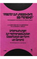 Untersuchungen zur rechnergestuetzten Klassifikation der Form von Keramik
