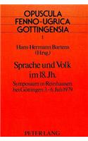 Sprache und Volk im 18. Jahrhundert
