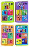 Toddlers Foam Books - Set of 4 Books - Alphabet, Numbers, Colors, and Shapes For Kids