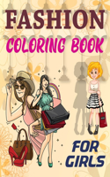 Fashion Coloring Book For Girls: Coloring Book For Teenage Girls Fashion Faces