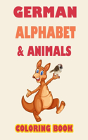 German alphabet and animals coloring book