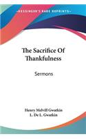 Sacrifice Of Thankfulness