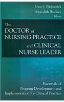 Doctor of Nursing Practice and Clinical Nurse Leader