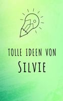 Tolle Ideen von Silvie: Liniertes Notizbuch für deinen Vornamen