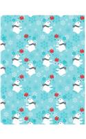 Notebook: Cute Polar Bear Notebook/Journal for Children Animals Lovers to Writing (8.5x11 Inch. 21.59x27.94 cm.) Wide Ruled Lined Paper 120 Blank Pages (BLUE&