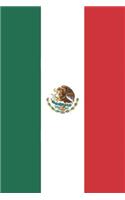 Flag of Mexico: ToDo List Notebook Daily Tasks Journal, 6x9 Inch, 120 Pages