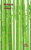Blissful Balance Notebook Journal: A Bamboo Theme Blank Lined, Dot Matrix, Sketch Page Combination Style Composition Book for Asian Art Lovers