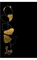 Lea: Personalized Writing Journal for Women - Elegant Black and Gold