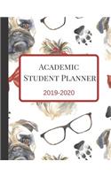 Academic Student Planner: A Cute Yorkshire Terrier Pet Dog, Bulldog Jan 2019-Jun 2020 Dated Daily, Weekly, Monthly College, High, Middle School 18 Months Calendar Holidays Pl