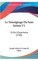 Temoignage Du Sens Intime V1