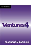 Ventures Level 4 Classroom Pack (Student's Books, Workbooks, Class Audio CDs, Teacher's Edition, Career Pathways)