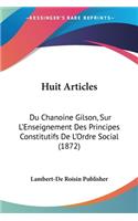 Huit Articles