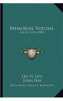 Memorial Volume