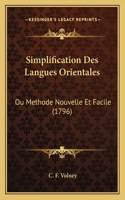 Simplification Des Langues Orientales