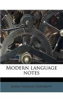 Modern language notes