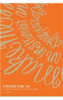 A Christian Prayer List