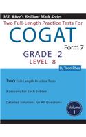 Two Full Length Practice Tests for the CogAT Form 7 Level 8 (Grade 2)