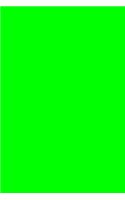 Journal Electric Green Color Simple Plain Green