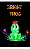 Bright Frog Composition Notebook: College Ruled Notebook - Lined Journal -School supplies Book Notes- back to school Gift Kids -