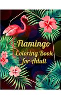 Flamingo Coloring Book for Adults: Best Adult Coloring Book with Fun, Easy, flower pattern and Relaxing Coloring Pages