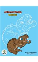 A dinosaur Design Notebook: Notebook size 8.5x11 in. for kids boys&girl who like dinosaur to handwriting and Have dinosaur pic on background.(12 Dinosaur Notebook)