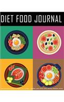 Diet Food Journal: Food and Workout Tracker For Weight Loss in 49 Days - Breakfast, Lunch, Dinner, Snack, Exercise, Medication, Activity: Diet Journal