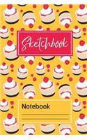 Notebook: Cheesecake edition, Lined, 6x9inches, 100pages