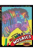 Rainbow Animals Circle Mosaics Coloring Book: Colorful Nature Flowers and Animals Coloring Pages Color by Number Puzzle (Coloring Books for Grown-Ups)