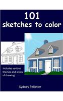 101 Sketches to Color