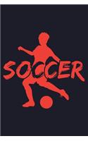 Soccer: Blank Lined Journal to Write in - Ruled Writing Notebook