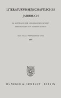 Literaturwissenschaftliches Jahrbuch