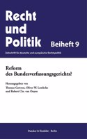 Reform Des Bundesverfassungsgerichts?