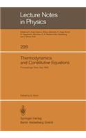 Thermodynamics and Constitutive Equations