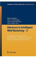 Advances in Intelligent Web Mastering - 3