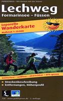 Lechweg, Formarinsee - Fussen, hiking map 1:25,000