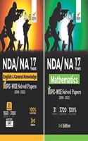17 Previous years NDA/ NA Mathematics, English & General Knowledge Topic-wise Solved Papers (2006 - 2022) - set of 4 Books - 8th Edition