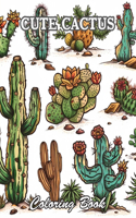 Cute Cactus Coloring Book for Kids