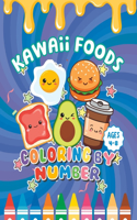 Kawaii Foods Color By Number