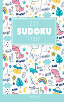 200 Sudoku 12x12 normal Vol. 6: com soluções e quebra-cabeças bônus