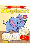 Elephant Coloring Book for Kids