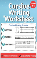 Cursive Writing Worksheet