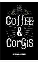Coffee & Corgis Notebook/Journal