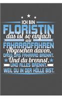 Ich Bin Floristin Das Ist So Einfach Wie Fahrradfahren. Abgesehen Davon, Dass Das Fahrrad brennt. Und Du Brennst. Und Alles Brennt. Weil Du In Der Hölle Bist.