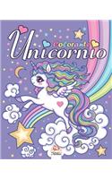 unicornio: Libro para colorear para niños de 4 a 12 años.