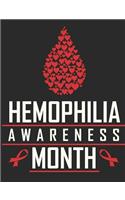 Hemophilia Awareness Month: Notebook 100 Pages Blank Lined Paper