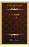 Last Poems (1918): (English)