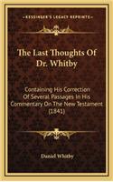 The Last Thoughts of Dr. Whitby