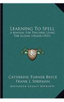 Learning to Spell
