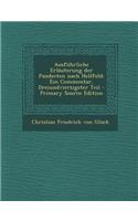 Ausfuhrliche Erlauterung Der Pandecten Nach Hellfeld: Ein Commentar, Dreiundvierzigster Teil - Primary Source Edition