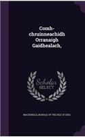 Comh-chruinneachidh Orranaigh Gaidhealach,